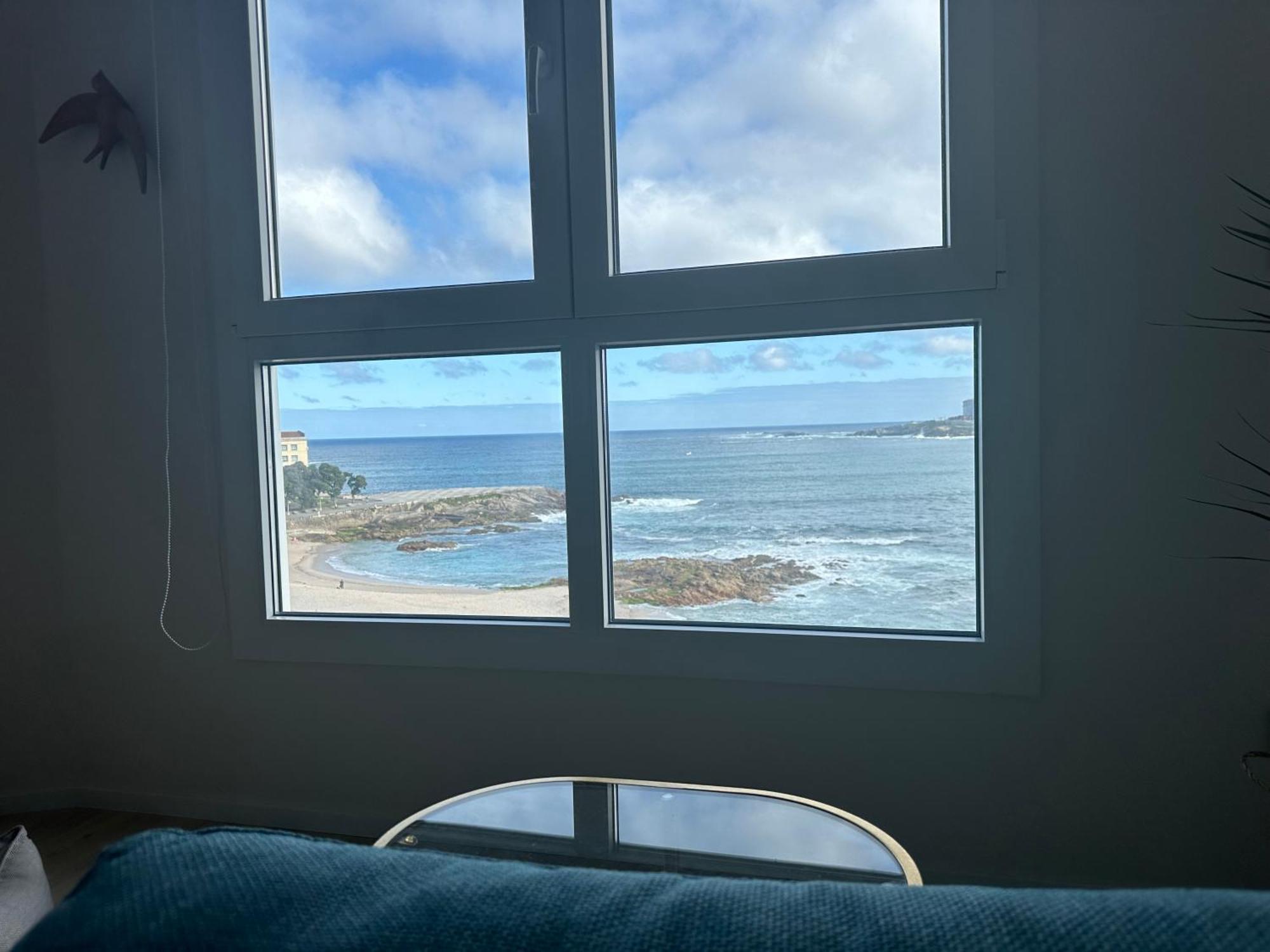 Piso Con Vistas A La Playa De Riazor Apartment A Coruna Ngoại thất bức ảnh
