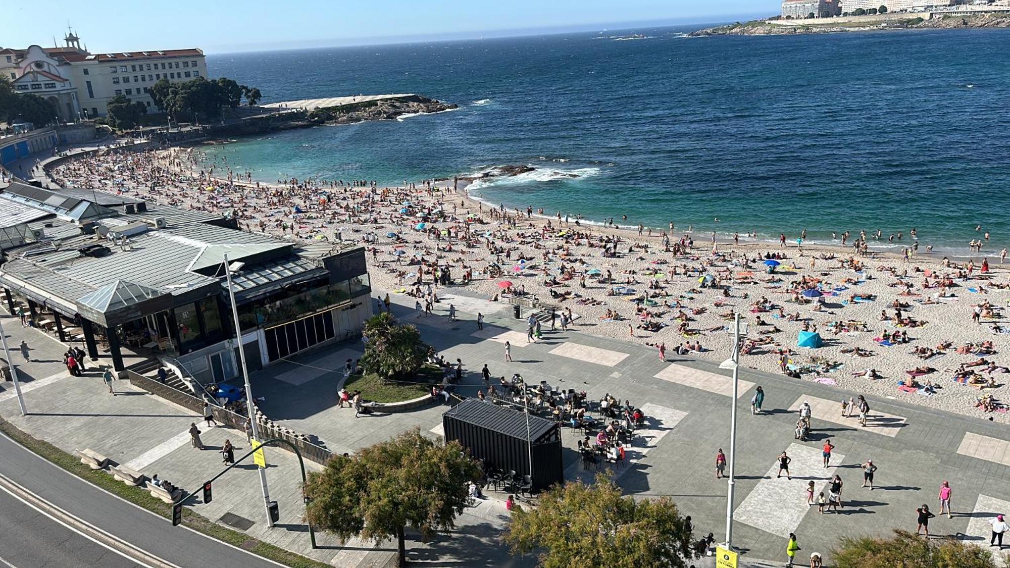 Piso Con Vistas A La Playa De Riazor Apartment A Coruna Ngoại thất bức ảnh